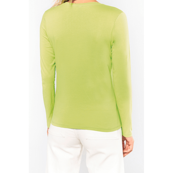 Kariban | Naisten V-kaula-aukkoinen pitkähihainen T-paita